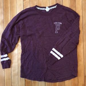PINK Victoria secret long sleeve crew shirt